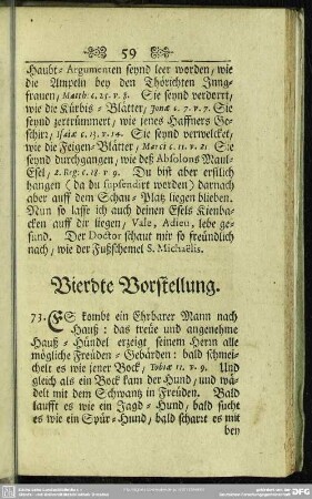 Vierdte Vorstellung