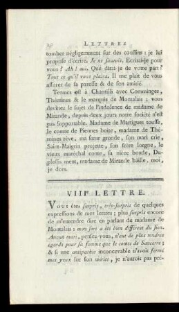 VIIIe Lettre.