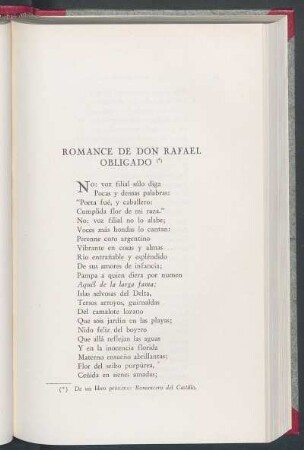 Romance de Don Rafael Obligado