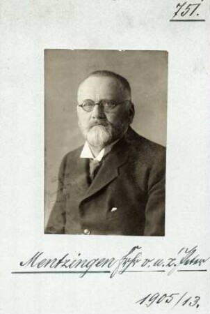 Mentzingen, Peter von und zu, Zentrum