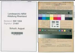 Entnazifizierung August Schuch , geb. 09.01.1901 (Arbeiter)