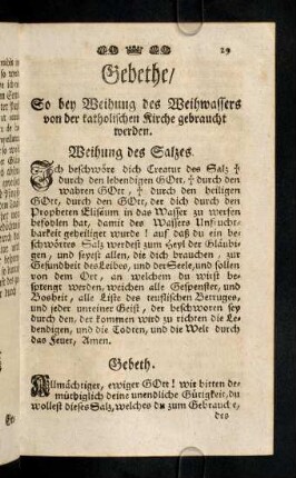 29-32, Gebethe