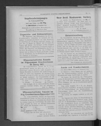 Neuer aerztl. Standesverein, Hamburg.