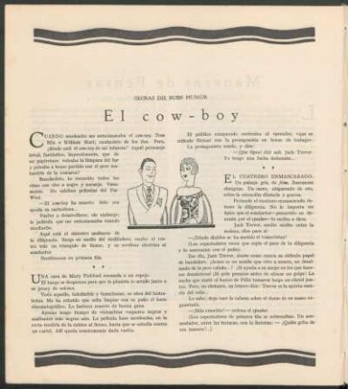 Glosas del buen humor - El cow-boy : Dibujos del autor