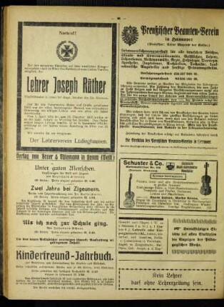 Nachruf! : Lehrer Joseph Rüther