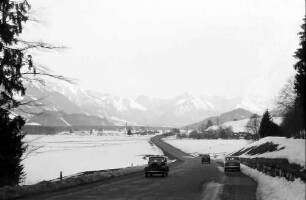 Fischen: Straße Sonthofen - Oberstdorf bei Fischen