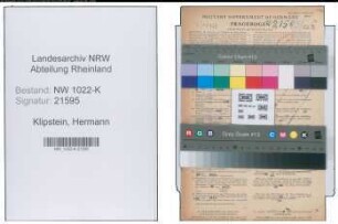 Entnazifizierung Hermann Klipstein , geb. 01.01.1905 (Lehrer)