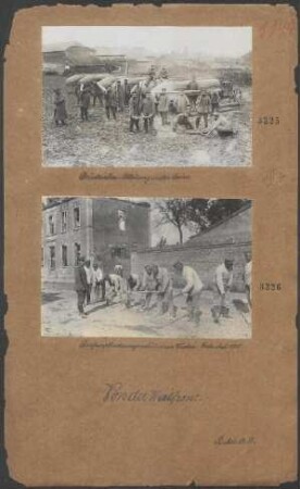 Brückenbauabteilung an der Aisne
