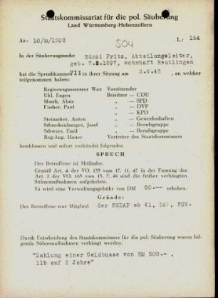Rünzi, Fritz