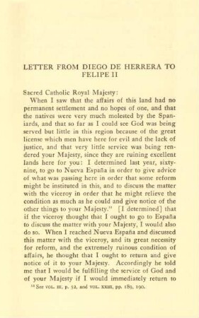 Letter from Diego de Herrera to Felipe II