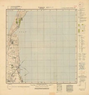 1016 Kampen (Insel Sylt) (4-cm-Karte) Meßtischblatt [alte Nr. 92]