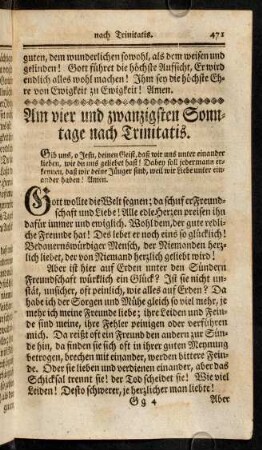 471-488, Am vier und zwanzigsten Sonntage nach Trinitatis.