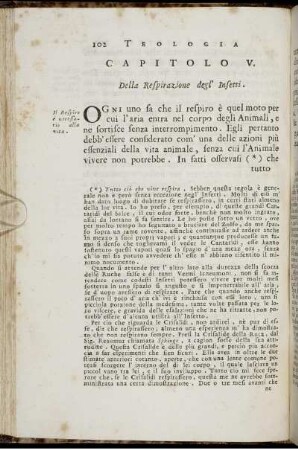 Capitolo V. Della Respirazione degl' Insetti.
