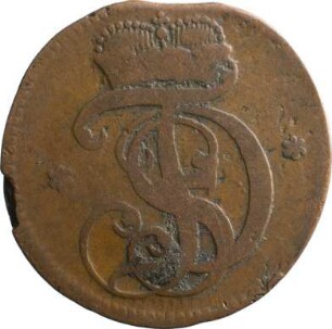 Münze, Pfennig, 1718
