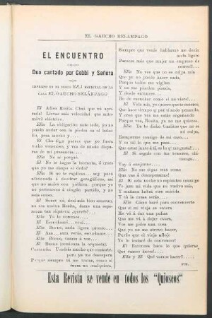 El encuentro : Duo cantado por Gobbi y Señora