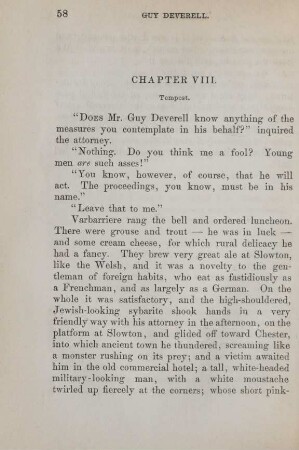 Chapter VIII. Tempest