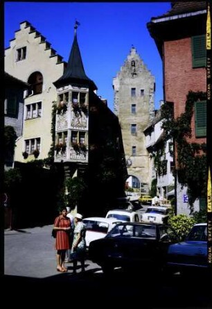Meersburg: Gasse mit Erker und Tor Oberstadt