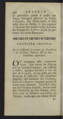 Chapitre second.