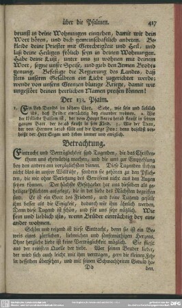 Der 133. Psalm