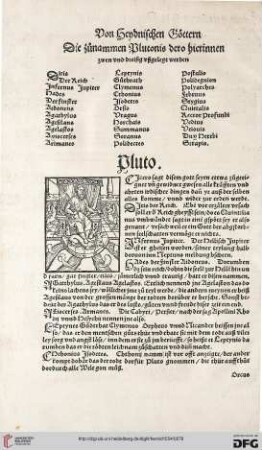 Das sechßt buch: Pluto