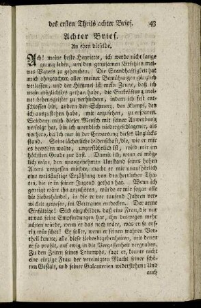 Achter Brief. - Vierzehnter Brief.