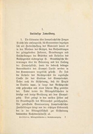 Die Aktiengesellschaften und das Reichsstempelgesetz