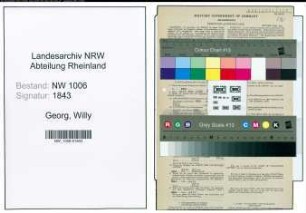 Entnazifizierung Willy Georg , geb. 12.07.1891 (Kaufmann)