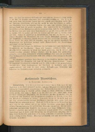 Koloniale Rundschau.