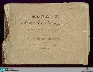 Sonate pour le Pianoforte avec Cor, ou Flûte ou Violon, ou Violoncelle : Oeuvre 17