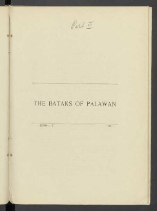 The Bataks of Palawan [Part III]