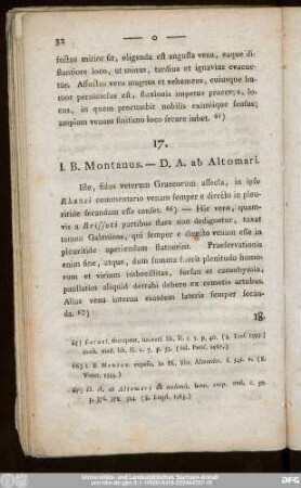 17. I. B. Montaus. - D. A. ab Altomari.