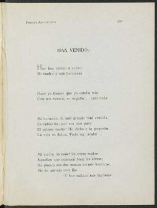 Han venido...