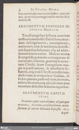 Argumentum Capitis Primi