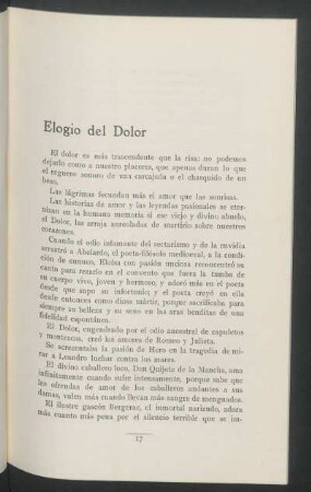 Elogio del Dolor