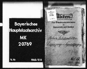 Studienwesen in genere. Prüfungen. Ergänzungs- und Separatprüfung.