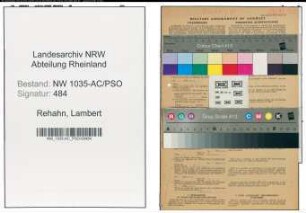 Entnazifizierung Lambert Rehahn , geb. 07.02.1906 (Bergmann)