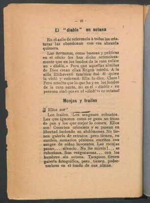 El "diablo" en sotana