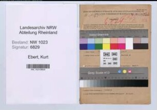 Entnazifizierung Kurt Ebert , geb. 05.04.1905 (Verwaltungsinspektor)