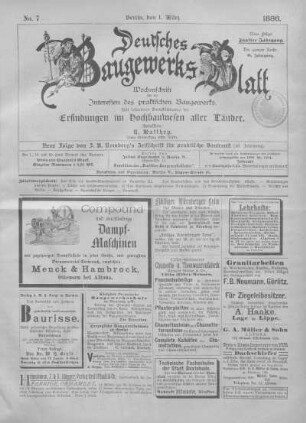 46. Jahrgang. No. 7