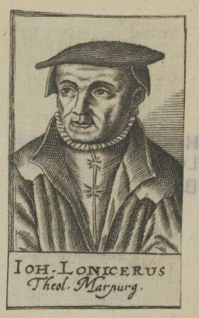 Bildnis des Iohannes Lonicerus
