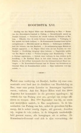 Hoofdstuk XVI. Zending van den Majoor Eilers naar Mandaheling en Rau. - ...