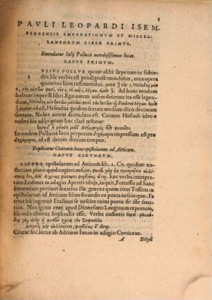 Emendationes et miscellanea : Libri XX