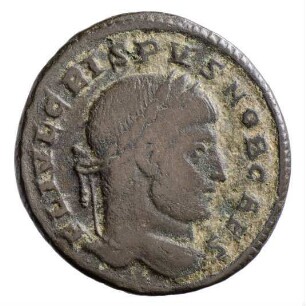Münze, Follis, Aes 3, 324 - 325 n. Chr.