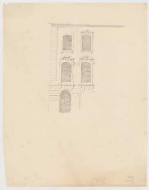 Thiersch, Friedrich von; München; Justizpalast - Fassade (Ansicht)
