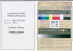 Entnazifizierung Wilhelm Lohbeck , geb. 20.02.1870 (Haendler)