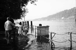 Bregenz: Überschwemmter Landungssteg