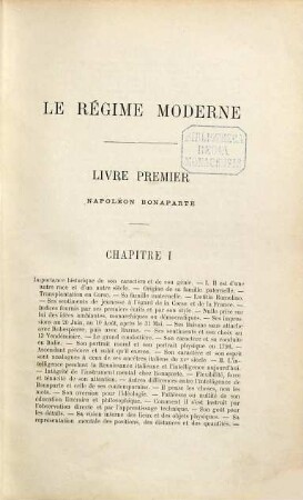 Les origines de la France contemporaine. [3], Le régime moderne ; T. 1