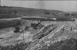 Schleusenbaustelle Pleidelsheim/Neckar