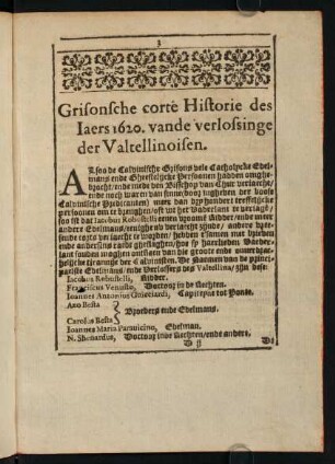 3-8, Grisonsche Historie des Iaers 1620