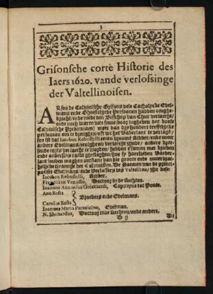 3-8, Grisonsche Historie des Iaers 1620